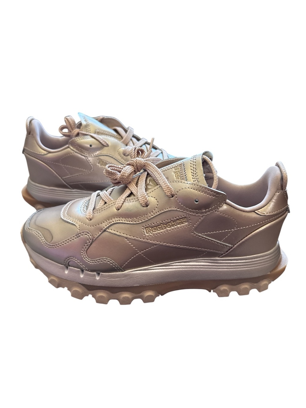 Reebok Classic Rose Gold Leather Cardi Sneakers